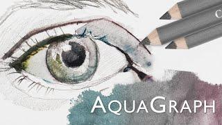 AQUAGRAPH - Water-Soluble Colored Graphite Pencils by CRETACOLOR