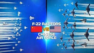 F-22 Raptor Vs Chinese Air Force | Stealth Package | Digital Combat Simulator | DCS |