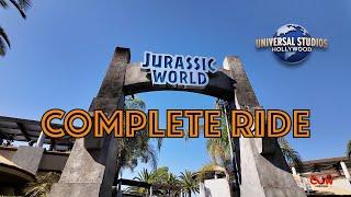 Jurassic World The Ride Complete Ride Through Universal Studios Hollywood 2024