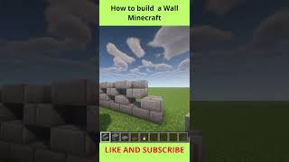 How to build a wall. #minecraft #minecraftwall #fencedesign #minecrafthowtobuild