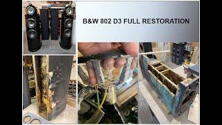 B&W czyli Bowers & Wilkins 802 D3, odnowa zalanego zestawu-FULL RESTORATION [Wilk-Audio-Projekt]