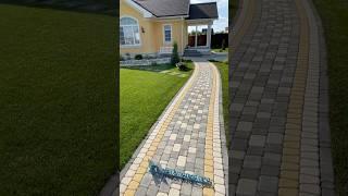 Тротуарная плитка классика BRAER #брусчатка #тротуарнаяплитка #укладкабрусчатки #садовыедорожки