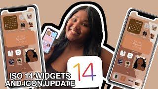 HOW TO CUSTOMIZE YOUR IOS 14 HOME SCREEN | BROWN AESTHETICS, CUSTOM WIDGETS & ICONS