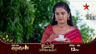 Paape Maa Jeevanajyothi - Promo | 11th Oct 2024 | Star Maa Serials | Mon-Sat at 12 pm | Star Maa