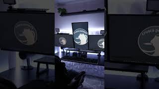 Govee and Philips Hue home office light setup. #codingsetup #desksetup #setupwars