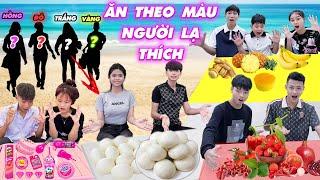 Thử Thách Ăn Theo Màu Người Lạ Thích Trong Siêu Thị #trangandvinh