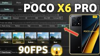 POCO X6 PRO 5G PUBG TEST  PUBG MOBILE 90fps GRAPHICS?  #pocox6pro #pubgtest