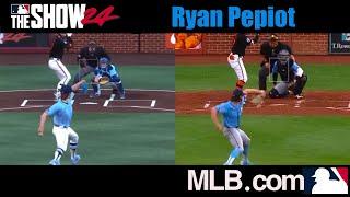 ️  Ryan Pepiot - MLB the Show 24 vs Real Game Pitching Motion