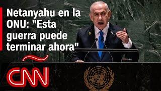 Discurso completo de Netanyahu en la Asamblea de la ONU: "Lucharemos hasta que logremos la victoria"