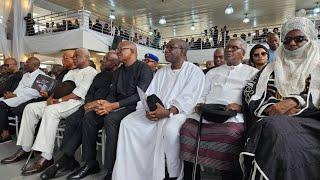 Gov Fubara Throw shades At Wike As Obi, Alex Otti & Dangote Burst Into Laughter At Wigwe's Funer@l