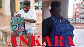 Ankara shoes and backpacks lookbook