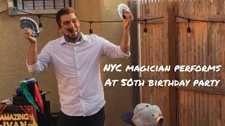 NYC Magician Ivan Michael Performs At 50th Birthday Party