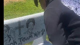 Cml memeber Kye staxx spits on boe mir grave (Breaks his headstone) #sacramento #boe #mozzy #oakpark