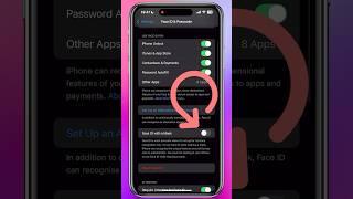 Enable Face ID with a Mask on iPhone: Easy Setup Tutorial! #shorts #shortvideo #faceid