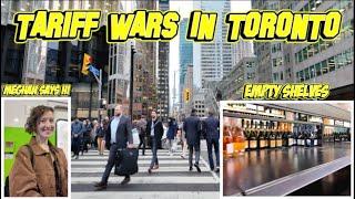 Tariff Wars Day 1: No U.S. Booze At The LCBO, & Walking Toronto's Financial District As Stocks Drop