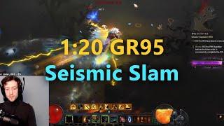 Seismic Slam Barb GR95 in 1min 20sec