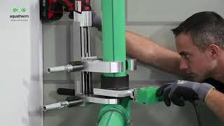 Verarbeitungsvideo Zugvorrichtung /Instruction video welding jig - aquatherm green pipe