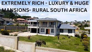 Extremely rich,  luxurious , Huge Mansions in rural South Africa - A tour of a beautiful village