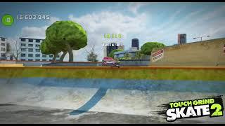 Touchgrind skate 2 MY BACKYARD WORLD RECORD 34.5M