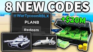 *NEW* WORKING ALL CODES FOR War Tycoon IN 2024 JULY! ROBLOX War Tycoon CODES