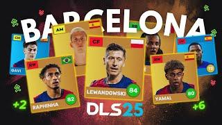 DLS 25 PREDICTION | BARCELONA PLAYER RATINGS! ft Lamine Yamal, Lewandowski, Dani Olmo...