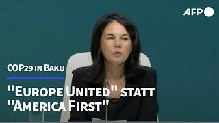 Baerbock zu Klima: Auf "America First" mit "Europe United" antworten | AFP