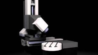 travelling column cnc milling machine animation 4