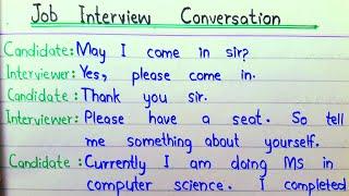 Job Interview Conversation | Job Interview ||GARJAN Knowledge | Interview Question And Answer