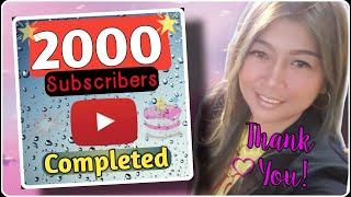 Thank you so much!!! Road to 3k Subs | Cristina Santiago
