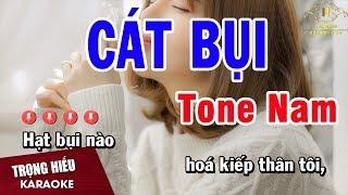 Karaoke Cát Bụi Tone Nam Nhạc Sống | Trọng Hiếu