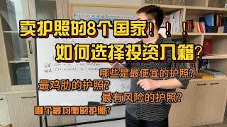 卖护照的8个国家，如何选择投资入籍？哪些是最便宜的护照？最鸡肋的护照？最有风险的护照？最均衡的护照？