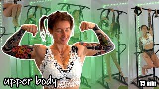 15 min UPPER BODY with POWER TOWER // ENGLISH