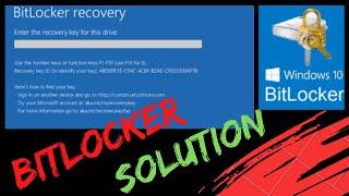 Bitlocker Unlock Without Password and Recovery Key | Bitlocker Blue Screen | Bitlocker Pin Screen