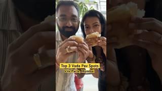 Top 3 VADA PAV Spots In Vile Parle MUMBAI #shorts