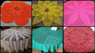 DIY Crochet Round Tablecloth Pattern Easy/Easy Crochet Table Cover Design