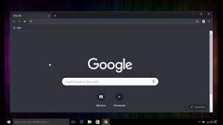 Enable dark mode in chrome (version 74) windows 10 2019