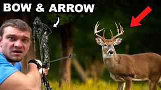 I Hunted Whitetail Deer with a Bow and Arrow!