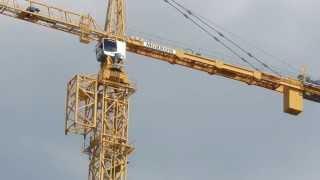 process of jumping a Liebherr 630 Ech 40 tower crane