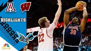 Arizona vs. Wisconsin | COLLEGE BASKETBALL HIGHLIGHTS | 11/15/2024 | NBC Sports