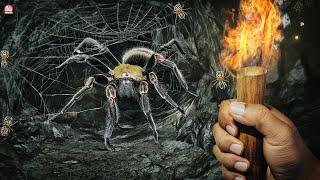 TERROR ONDE EXPLORAMOS UMA CAVERNA BIZARRA CHEIA DE ARANHAS GIGANTES... | Cassiculus