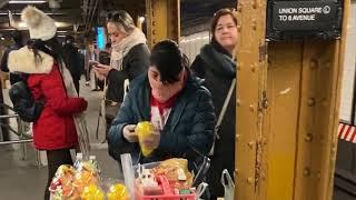 Migrant mango vendors in the streets and subways of New York City