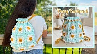 EASY CROCHET: Daisy Backpack (Beginner Friendly!)