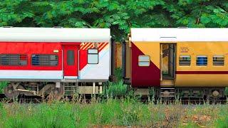 LHB RED COUPLING ICF UTKRISHT TRAIN | BUMPY RAILROAD | RAILWORKS SIMULATOR | NTG GAMING