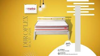 Metro Furniture World |Boltt Plus Spring Mattress With Euro Top | Best Affordable Price | 20% OFF