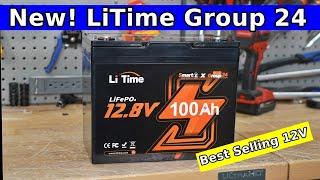 New LiTime 12V Group 24 LiFePO4 Battery! Complete Review