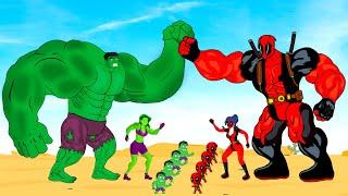 Evolution Of HULK Family Vs Evolution Of DEADPOOL Family : Who Is The King Of Super Heroes?