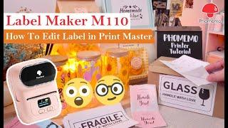 Phomemo Label Maker TutorialHow to use Phomemo M110 M220? How to put paper and edit label?