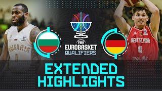 Bulgaria  vs Germany  | Extended Highlights | FIBA EuroBasket 2025 Qualifiers