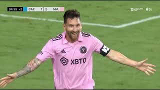 Lionel Messi Scores First MLS Goal (World Class Free Kick)