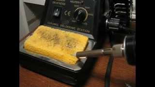 How to clean soldering iron tip